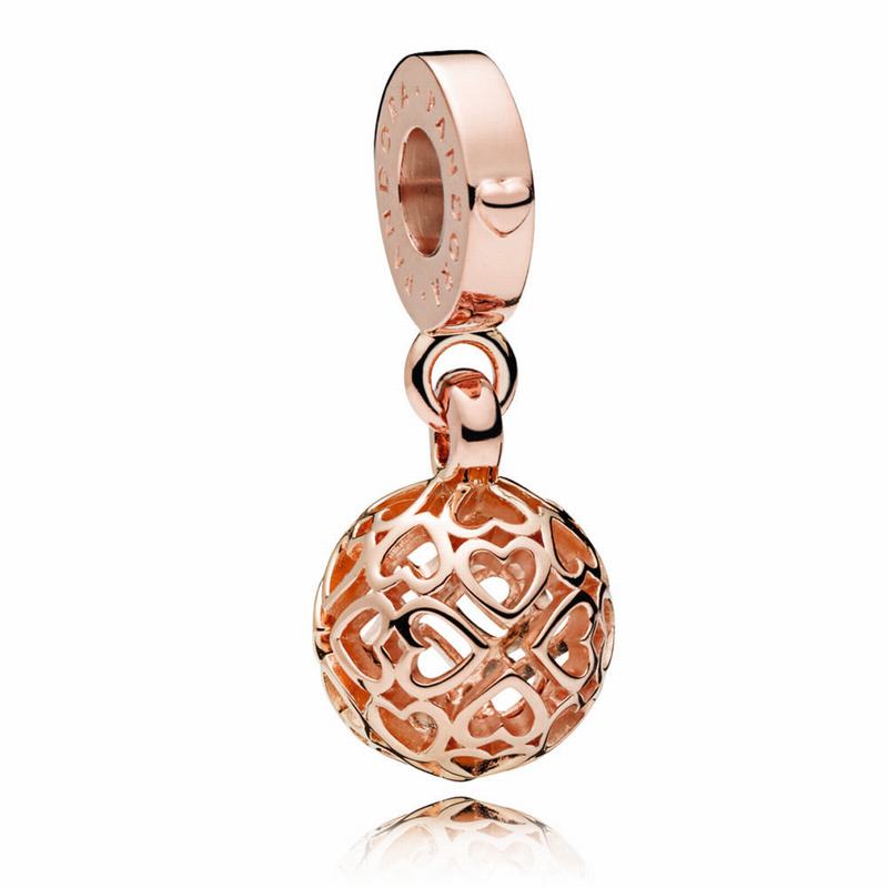 Pandora Rose™ Harmonious Hearts Dangle Charm Clearance NZ (179238-KEO)